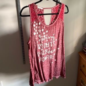 Maurices sheer tank top